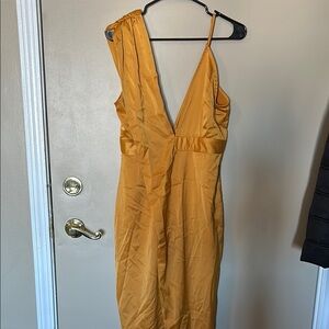 Elegant Mustard Yellow Dress